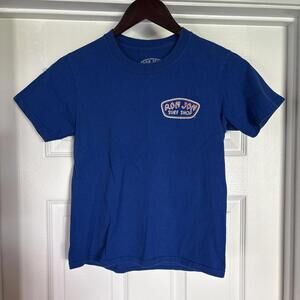 Ron Jon Surf Shop Cocoa Beach Blue Short Sleeve T shirt size Small Astronaut